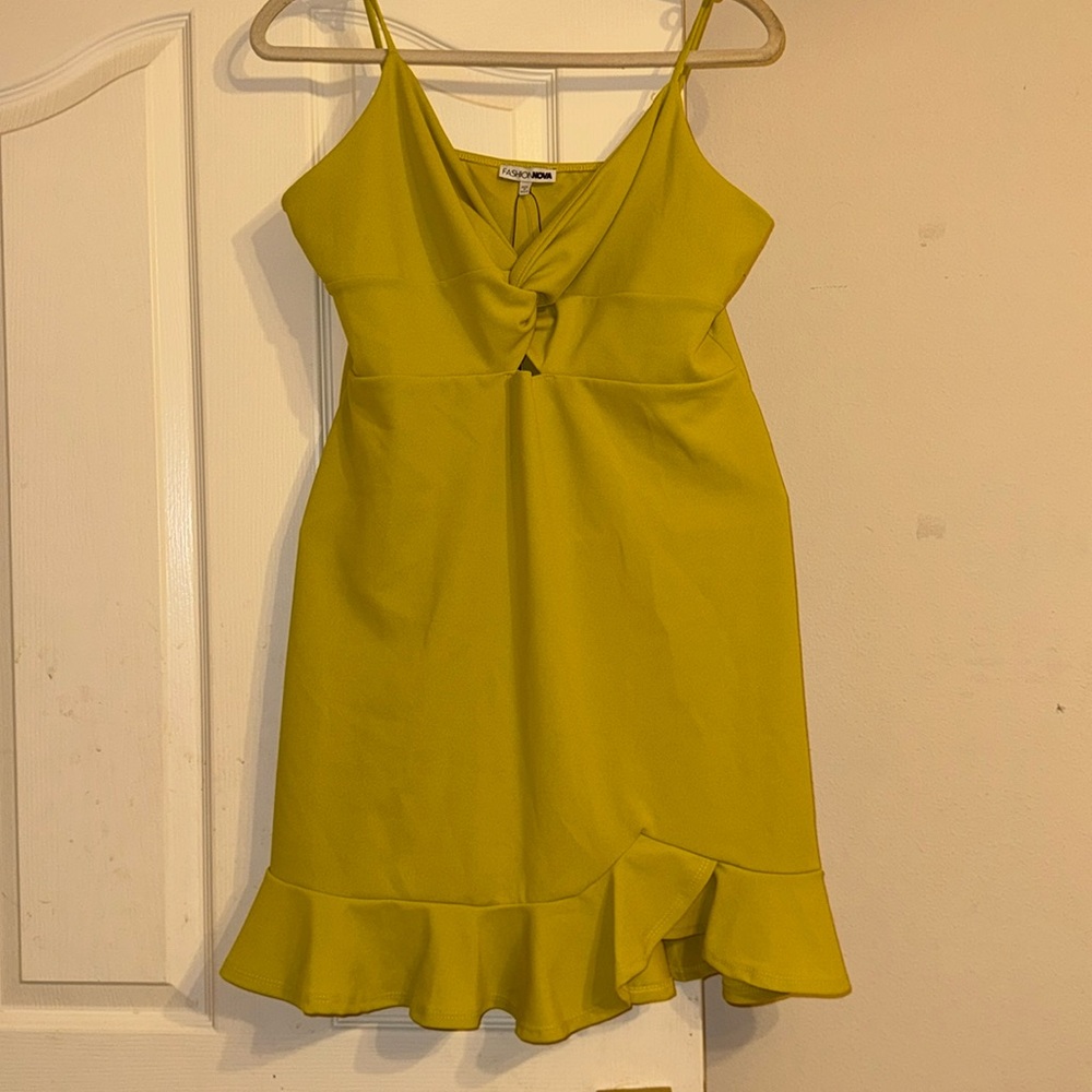 YELLOW NEON DRESS